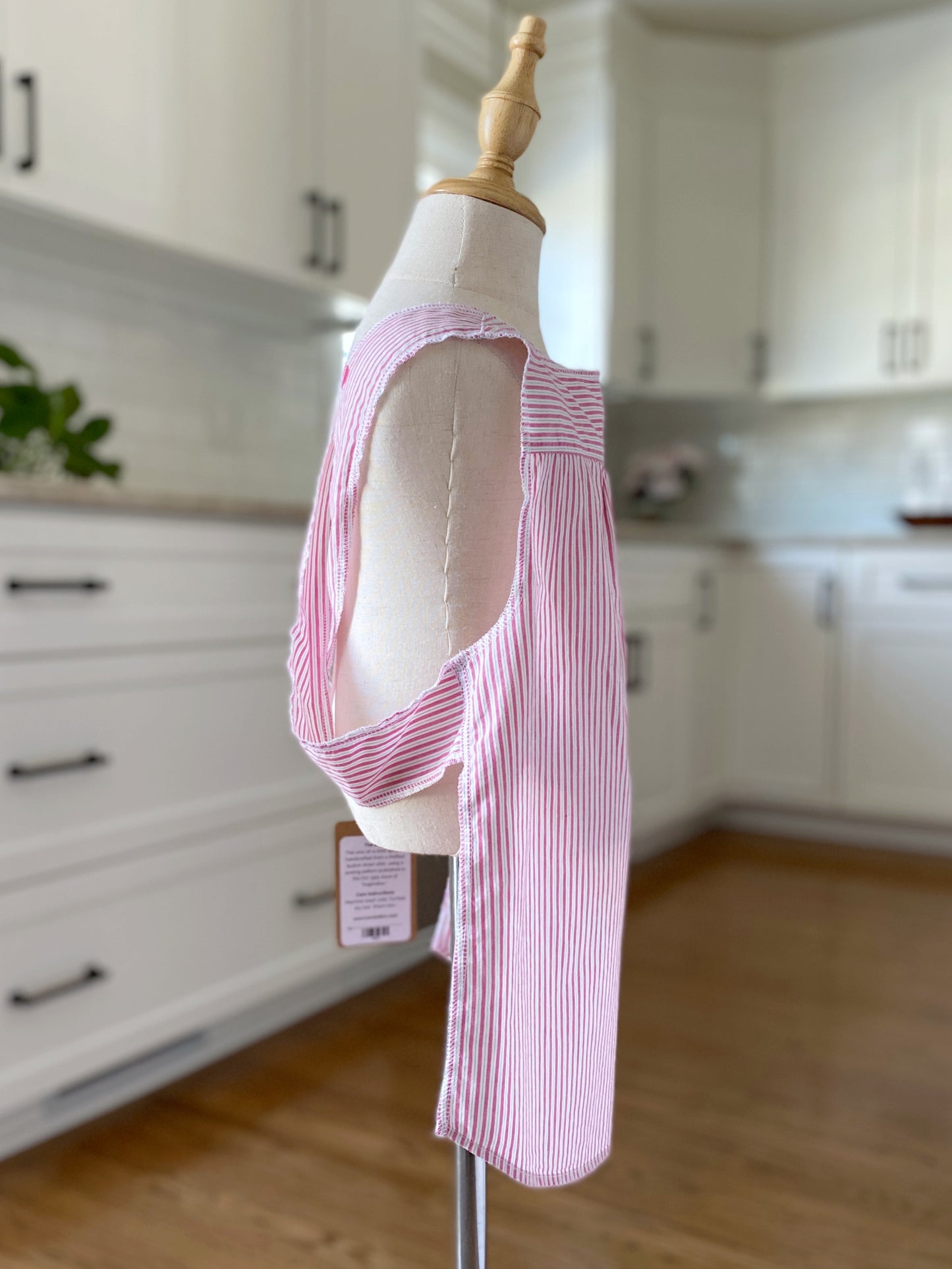 Girls' 1925 Cross Back Apron - Cotton Candy Whip (Size 4)