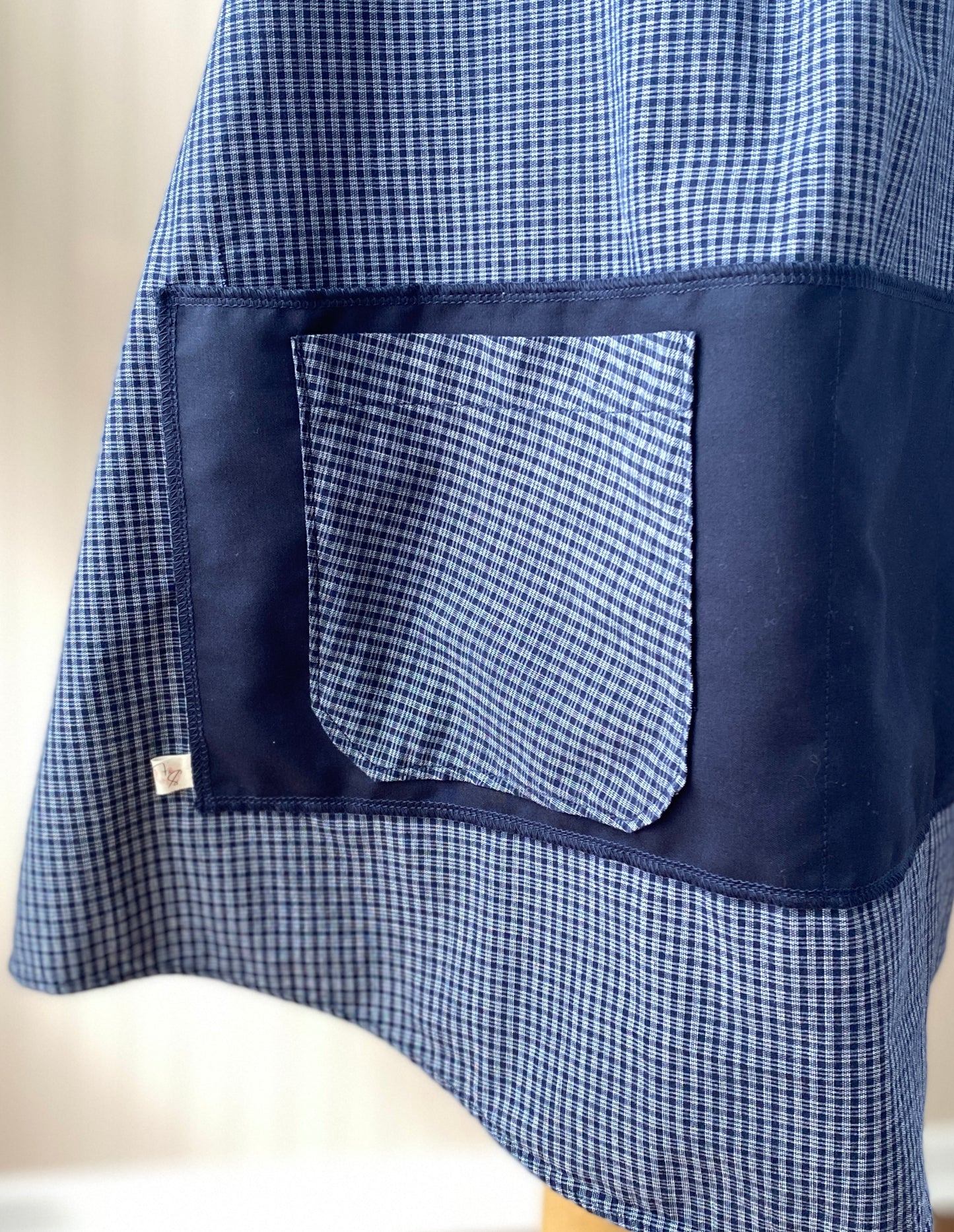 1925 Cross Back Apron - Blueberry Scone (Women's XL)