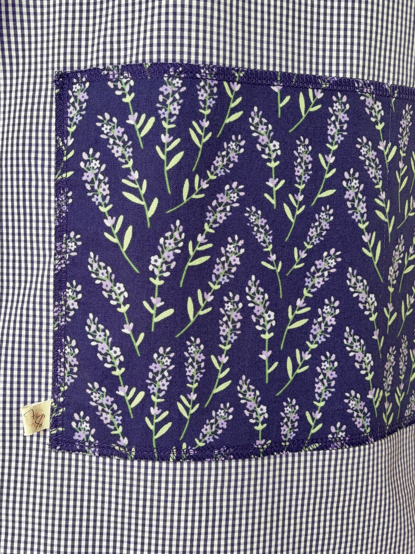 Lavender Field Cross-Back Apron