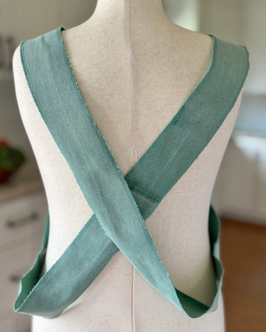 Green Workhorse Cross-Back Apron