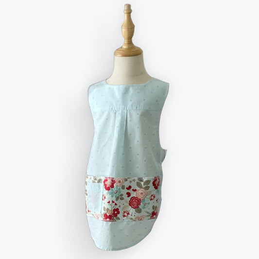 Girls' 1925 Cross Back Apron - Meadow Mint (Size 6)