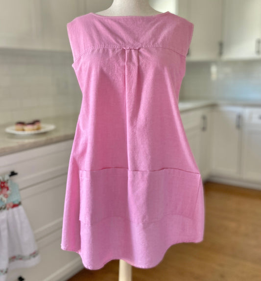 Strawberry Cream Cross-Back Apron