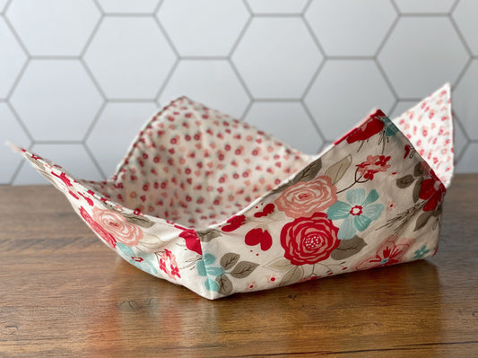 Microwave Bowl Cozy, Size M -  Sweetheart Blooms