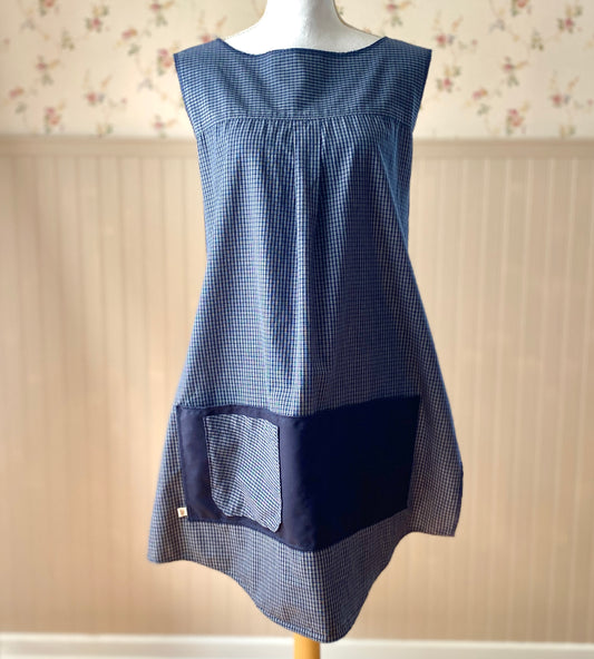 1925 Cross Back Apron - Blueberry Scone (Women's XL)