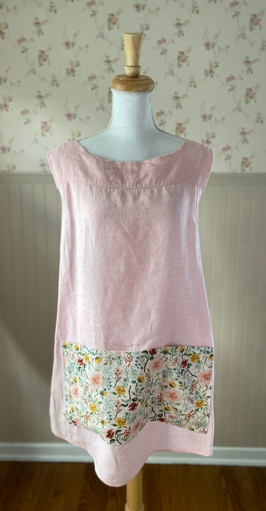 1925 Cross Back Apron - Rosewater Glaze (Women's Medium)