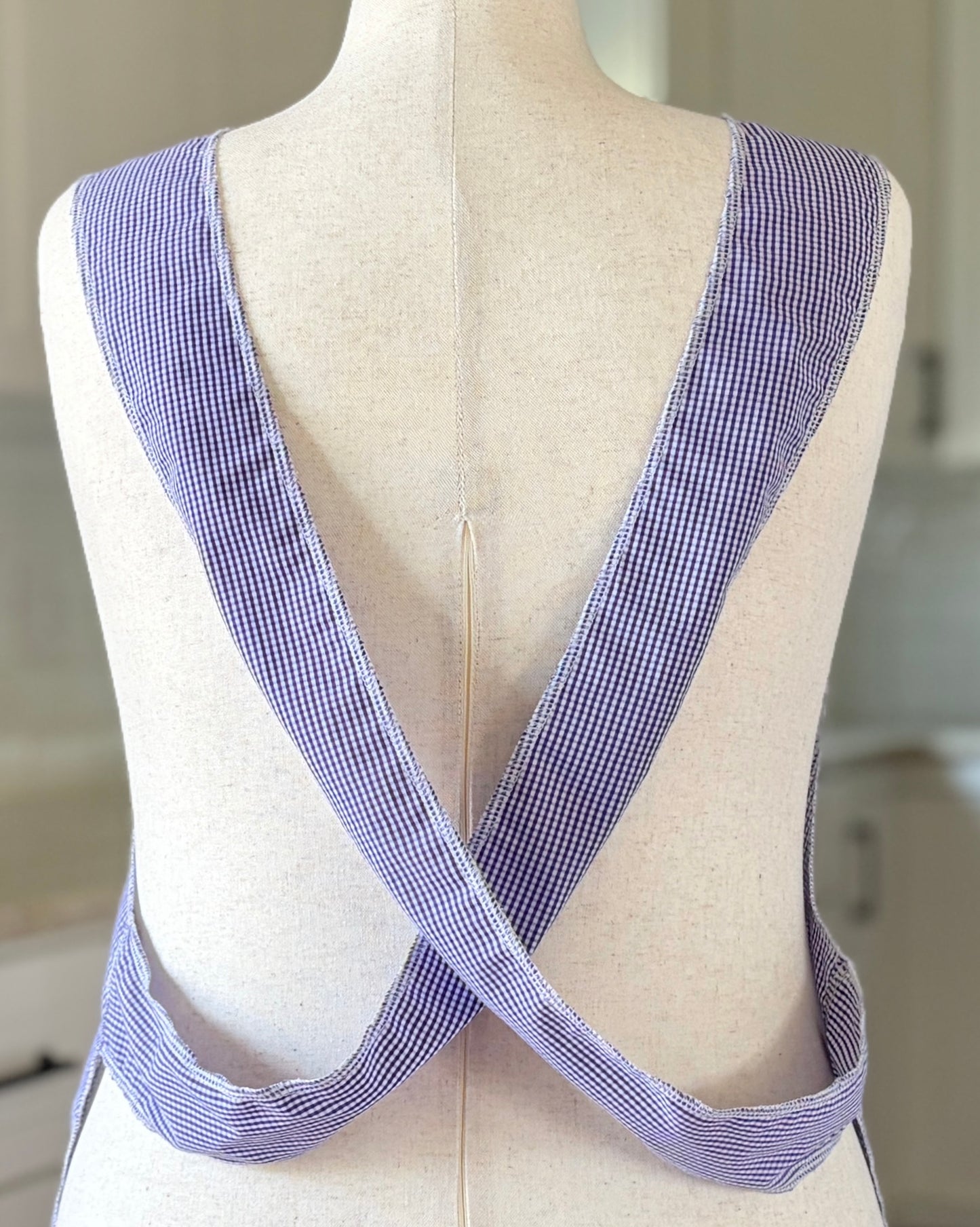 Lavender Field Cross-Back Apron