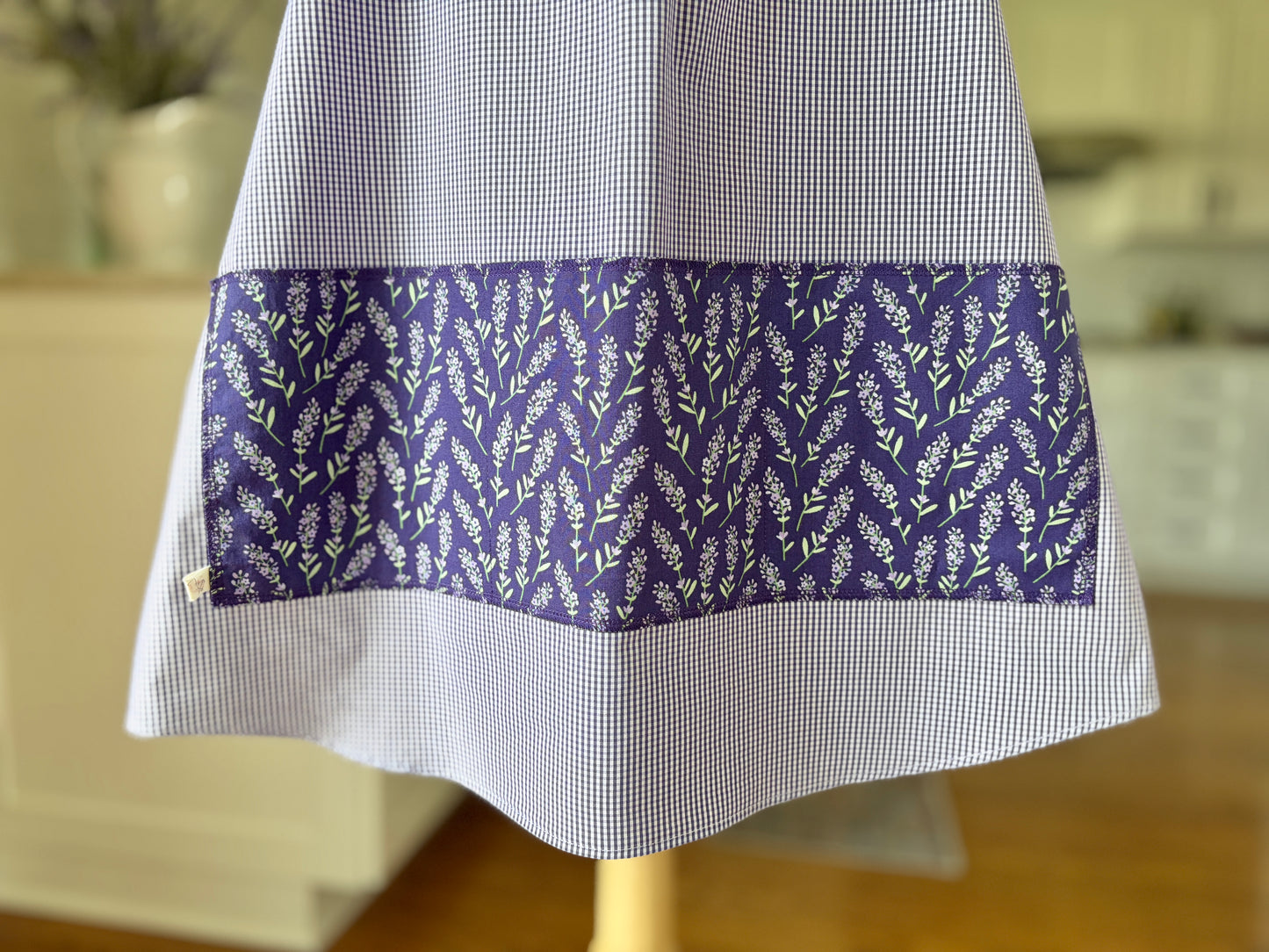 Lavender Field Cross-Back Apron