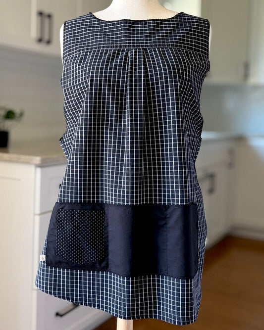 Windowpane Cross-Back Apron