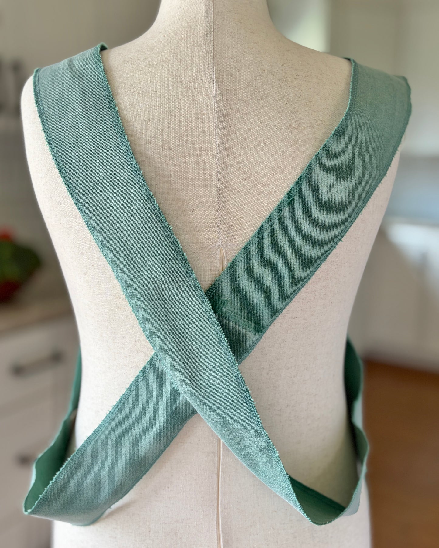 Green Workhorse Cross-Back Apron