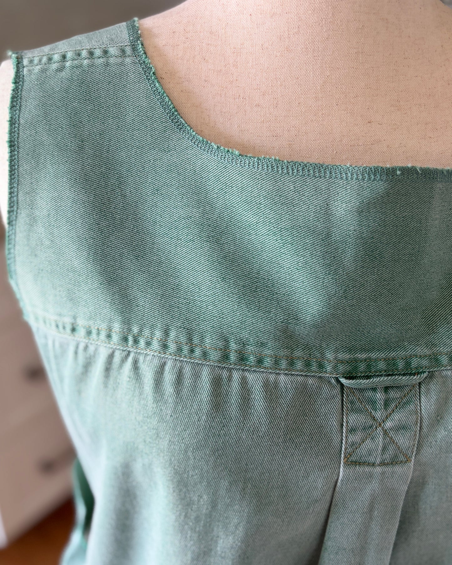 Green Workhorse Cross-Back Apron