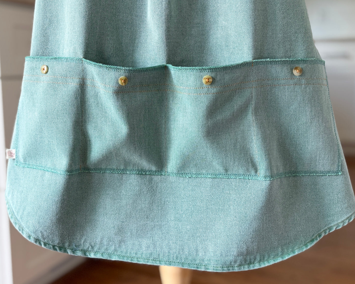 Green Workhorse Cross-Back Apron