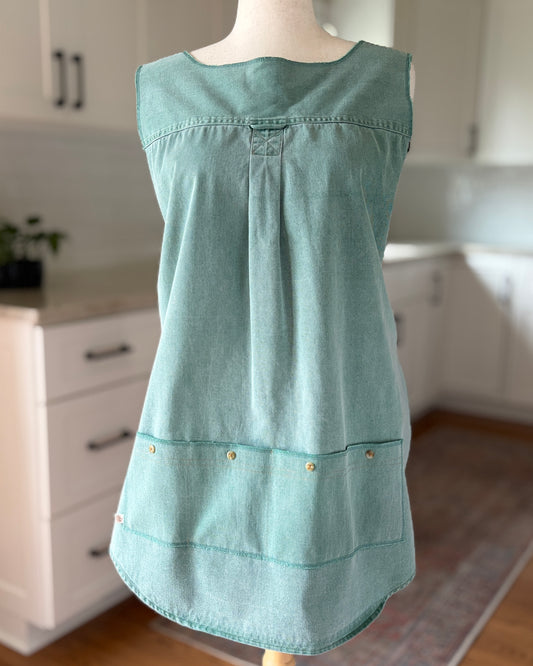 Green Workhorse Cross-Back Apron